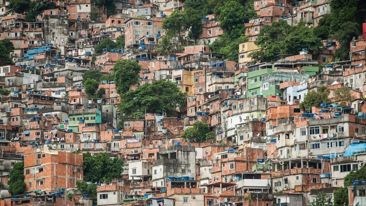 The Rocinha Community in Rio de Janeiro, Brazil