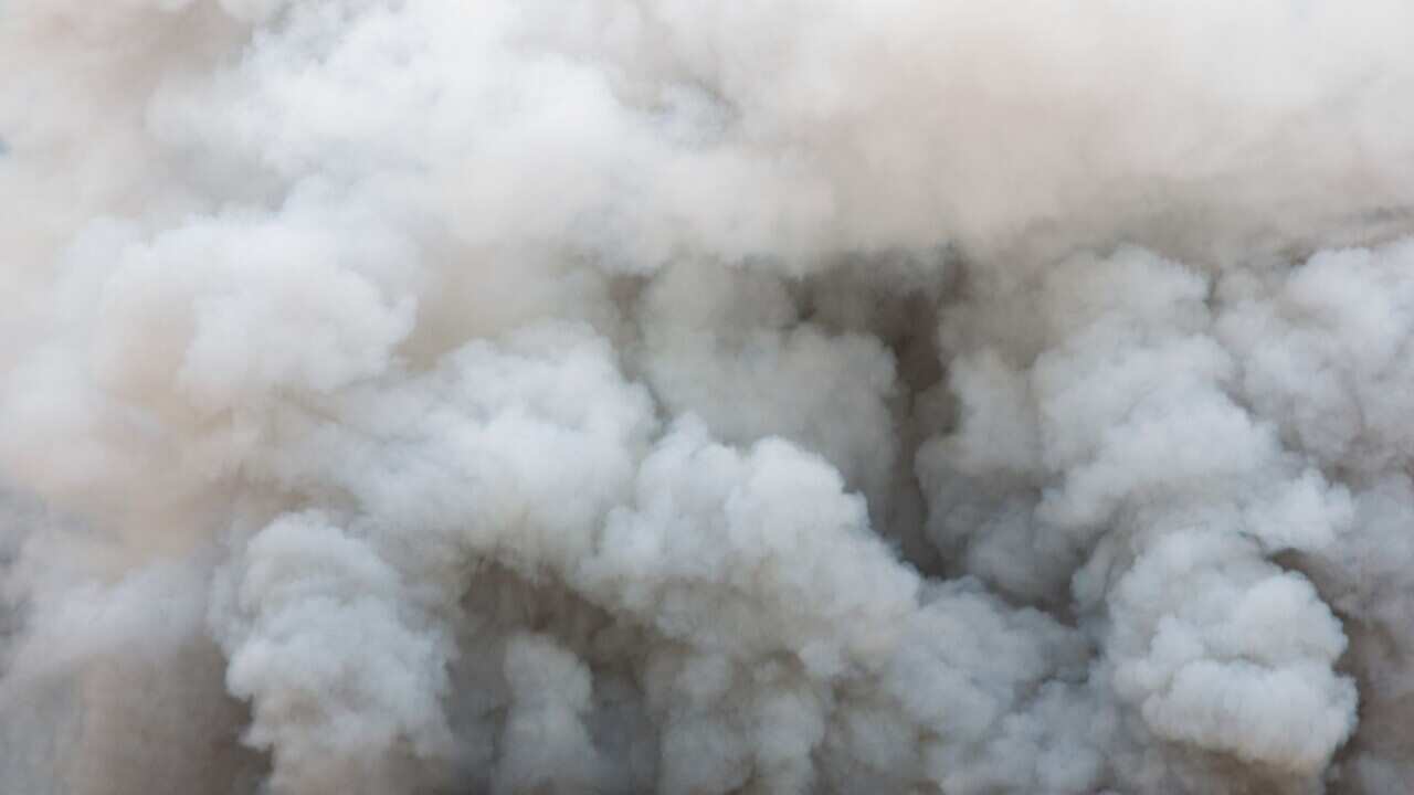 Bomb smoke background