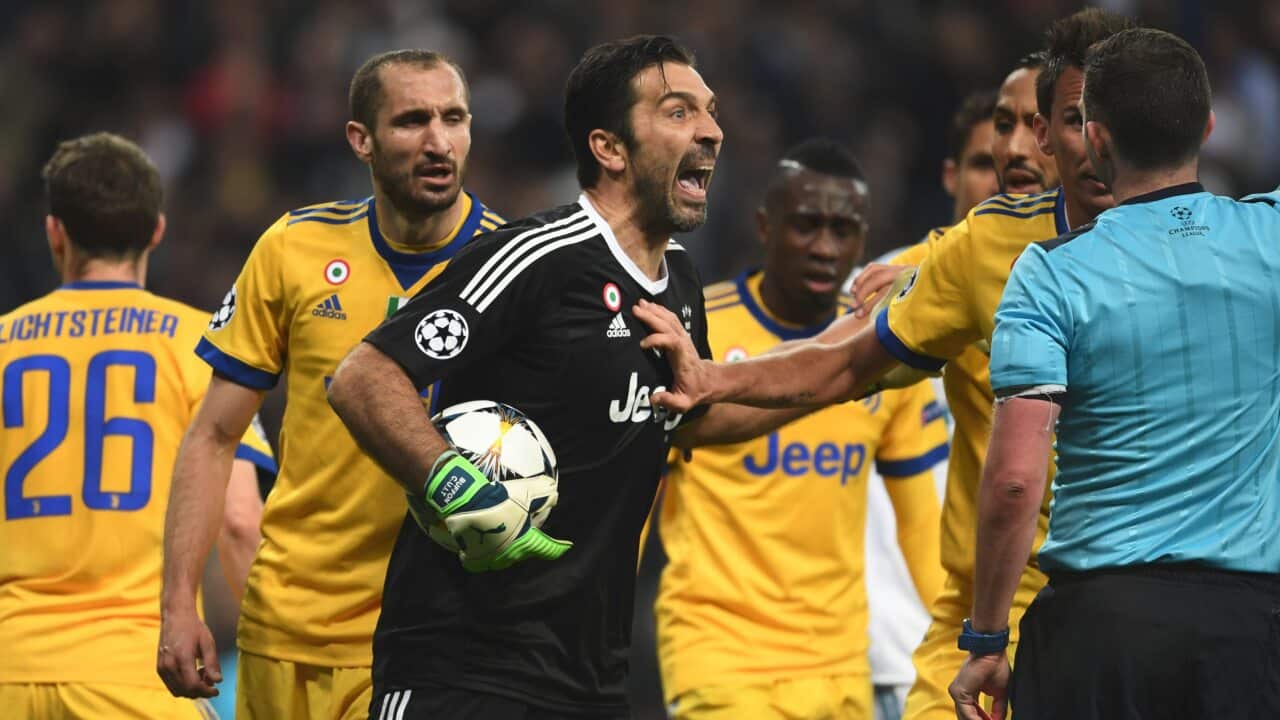 Juventus Gianluigi Buffon Real Madrid UEFA Champions League Massimiliano Allegri