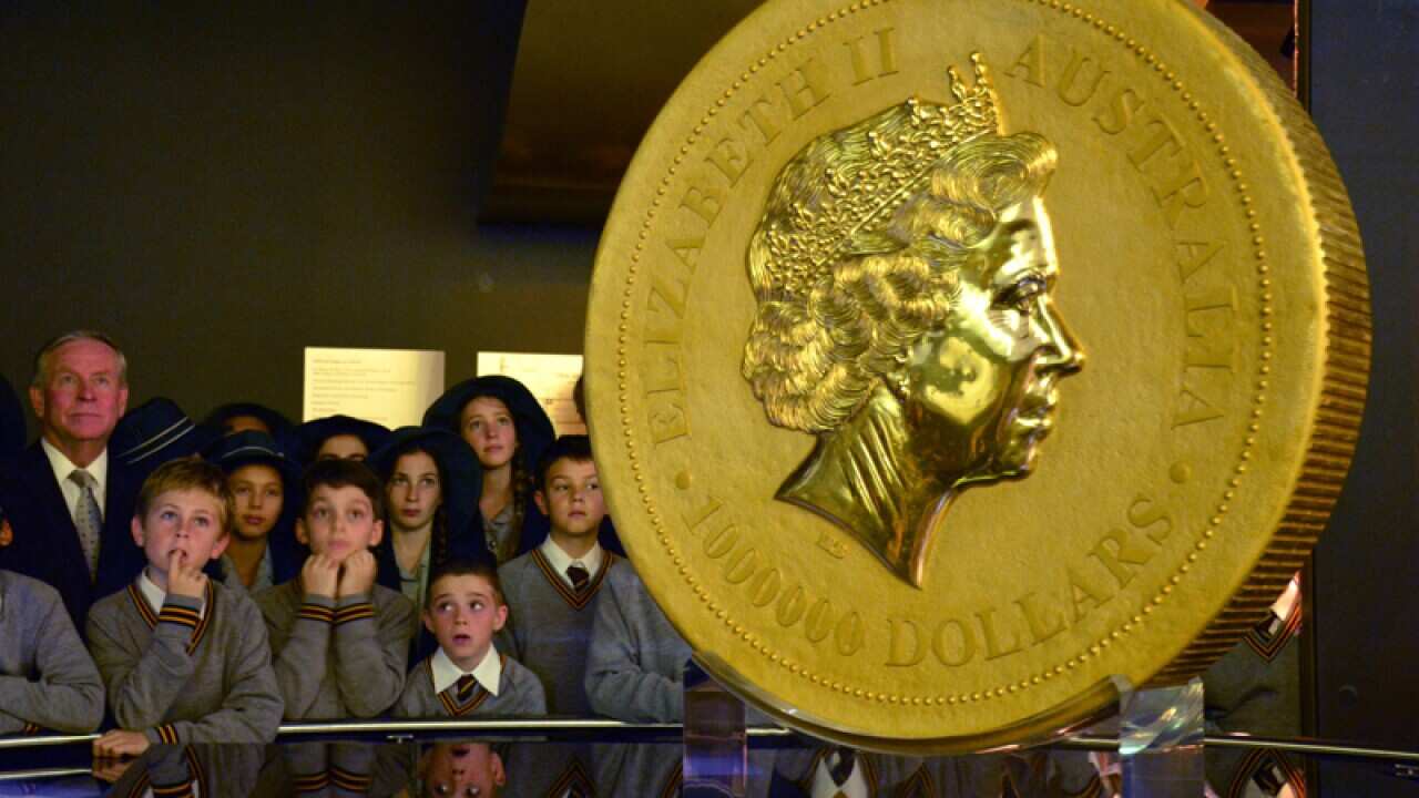 A one tonne gold coin at the Perth Mint