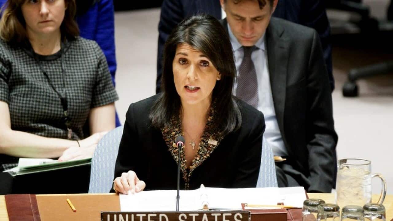 US ambassador to the United Nations Nikki Haley