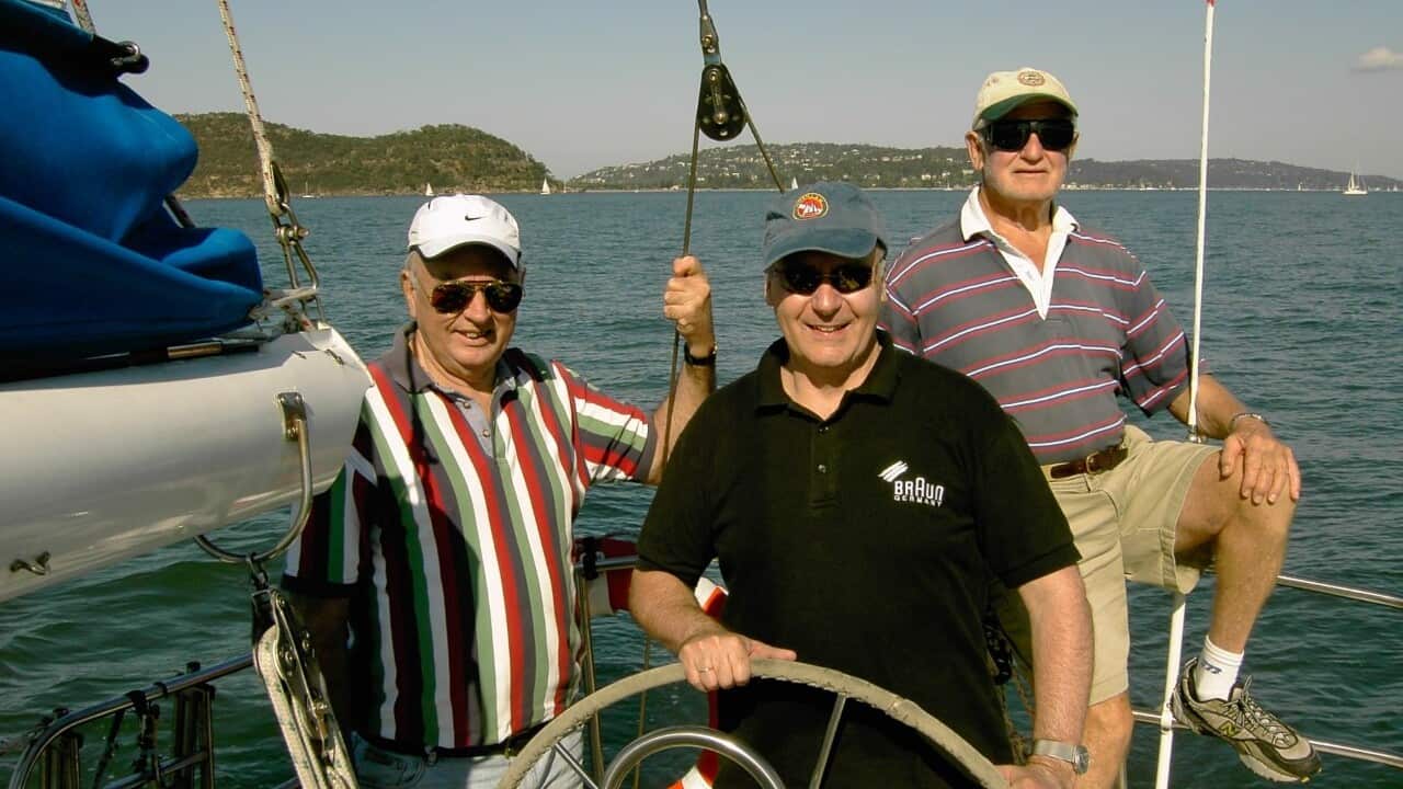 Klaus Mellin beim Segeln in Sydney