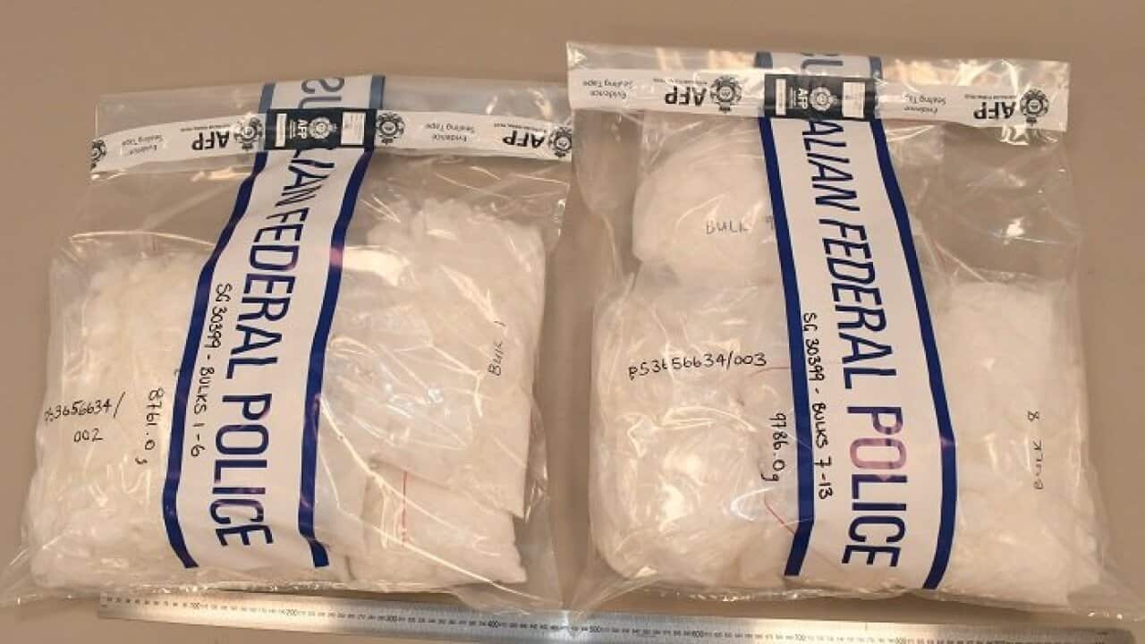 Man charged at Melbourne Airport after 24kg meth found in shoeboxes