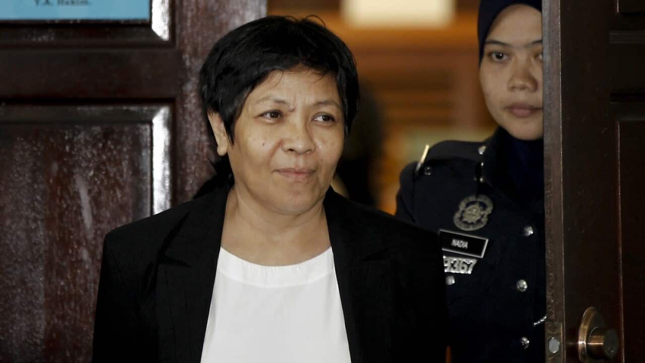 Maria Elvira Pinto Exposto during a court hearing in 2017.