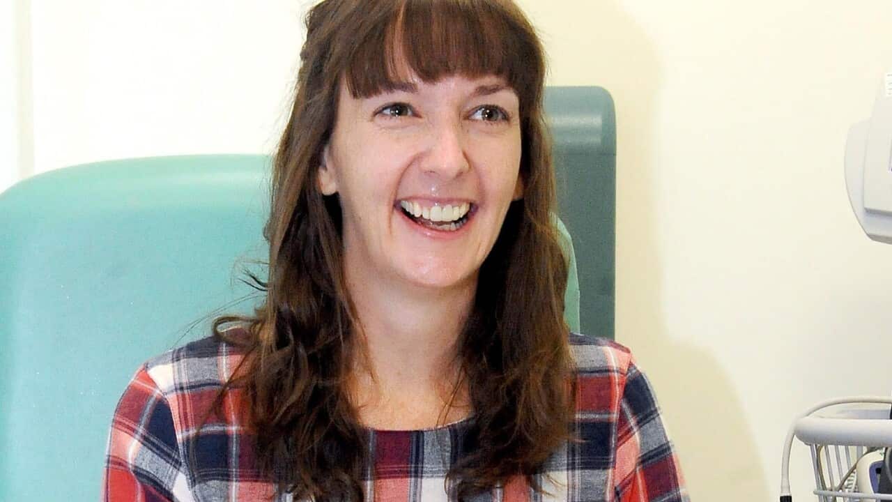 Pauline Cafferkey, a nurse who contracted Ebola while working in Sierra Leone, at the Royal Free Hospital in London.