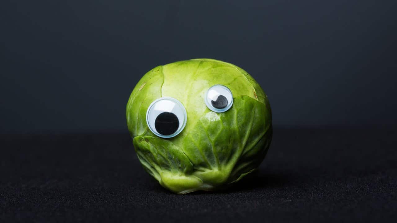 Brussels sprouts with eyes