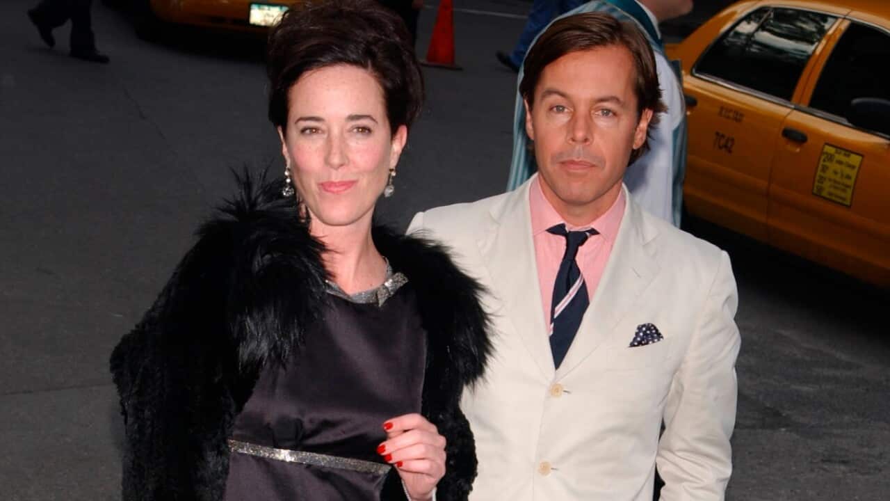 File image of Kate Spade and husband Andy Spade 