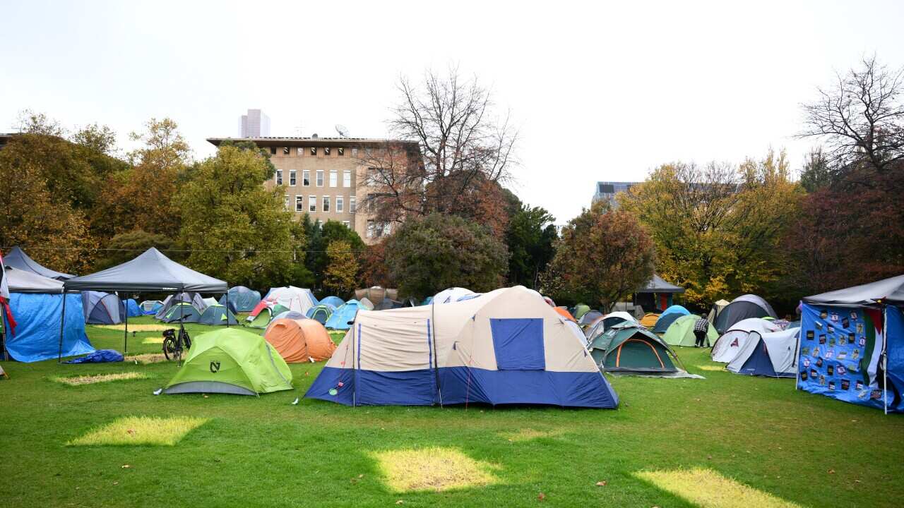 MELBOURNE UNIVERSITY PRO PALESTINE ENCAMPMENT