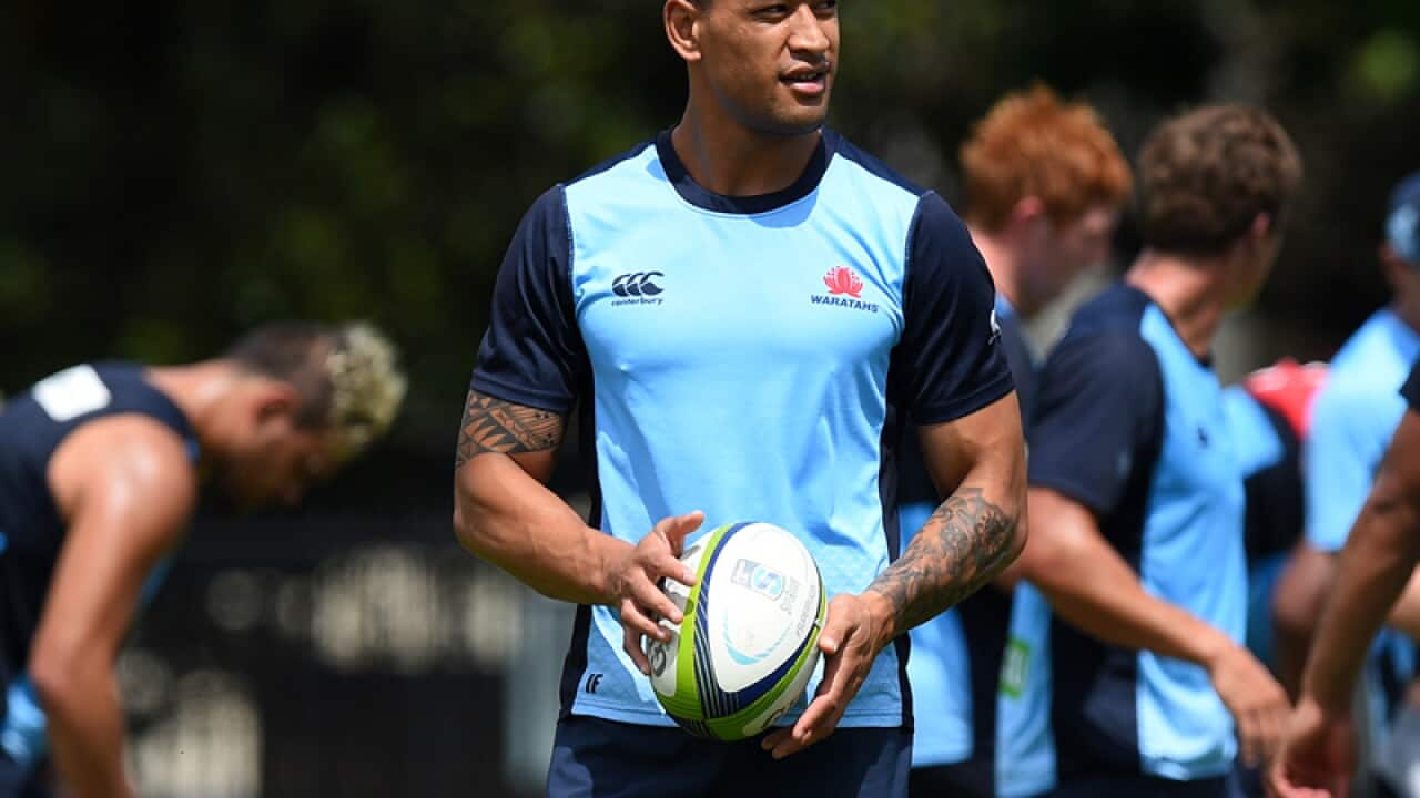 Israel Folau of the NSW Waratahs