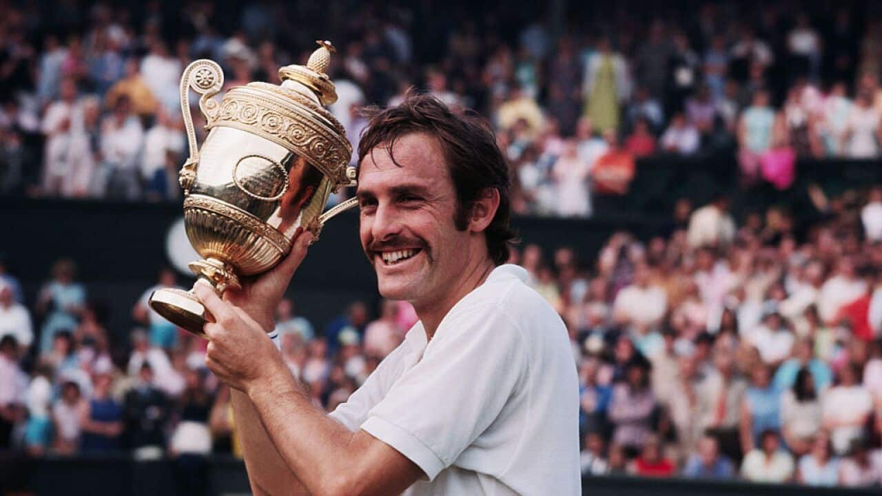 John Newcombe, Men's Singles Champion at Wimbledon in 1971