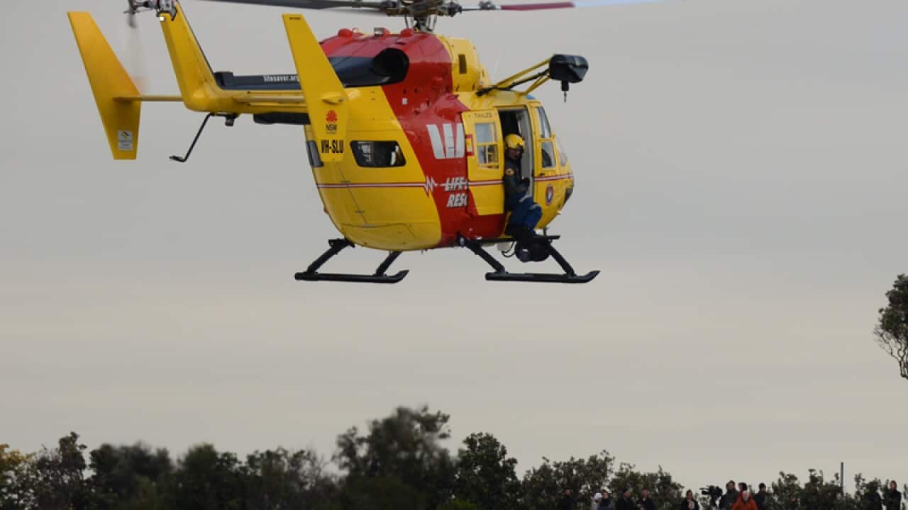 NSW Emergency Services personnel are seen during a search operation
