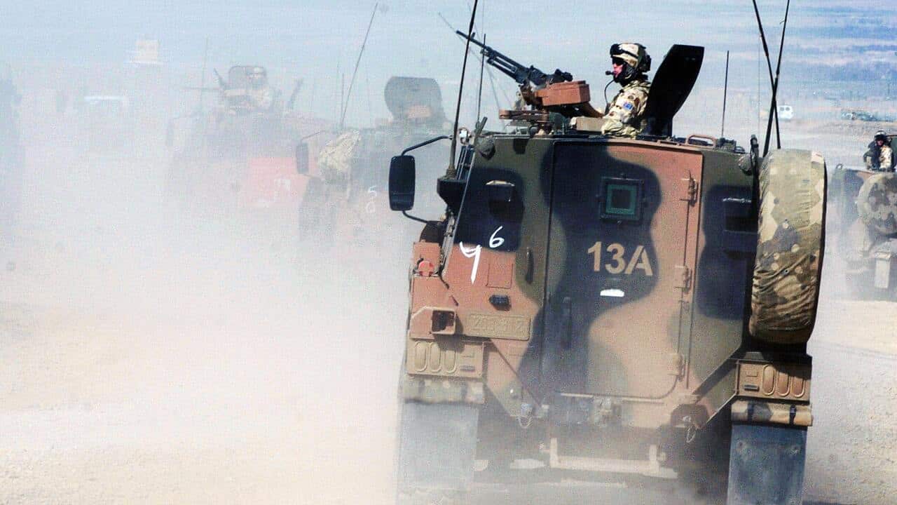 Australian soldiers of the NATO-led Inte