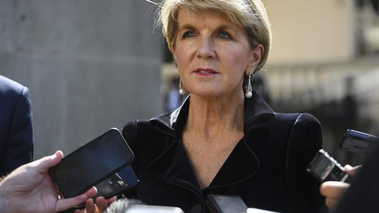 Foreign Minister Julie Bishop.