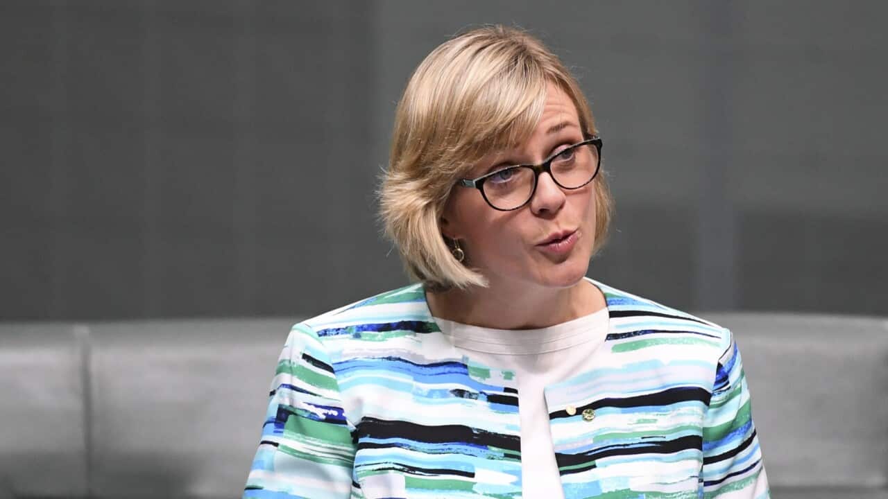 The Member for Warringah Zali Steggall delivers her maiden speech in the House of Representatives at Parliament House in Canberra, Wednesday, July 24, 2019.