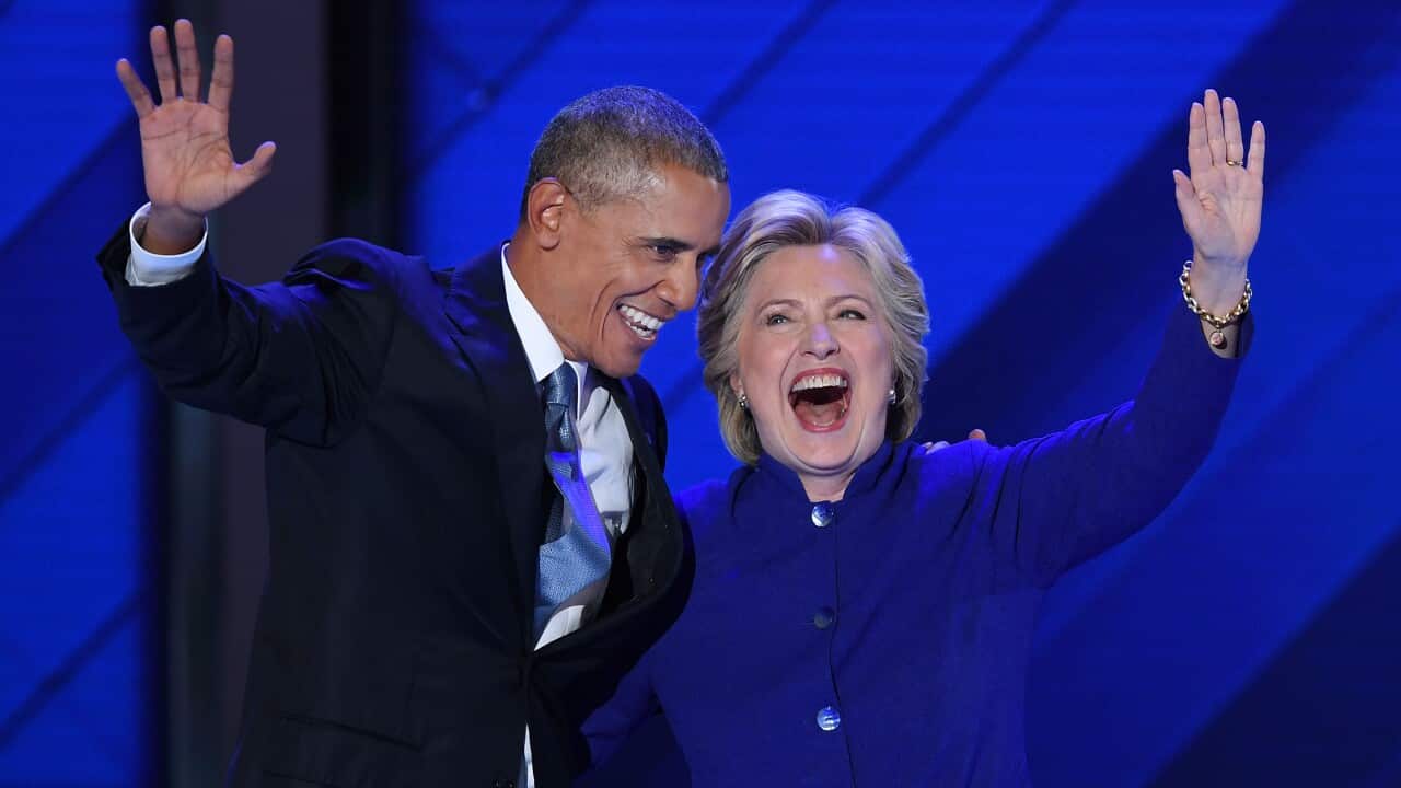 Barack Obama and Hillary Clinton