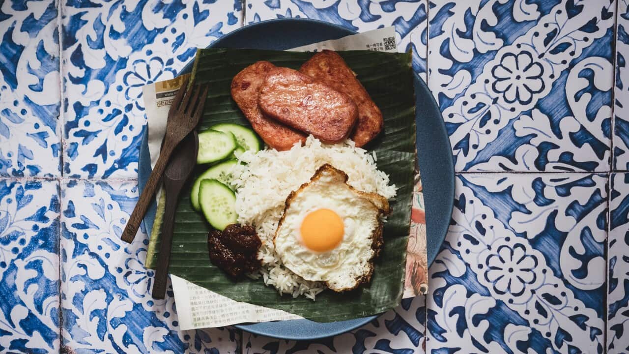 Coconut rice (nasi lemak)