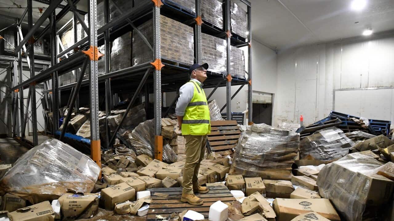 Prime Minister Scott Morrison tours the Norco Ice Cream Factory in Lismore, NSW