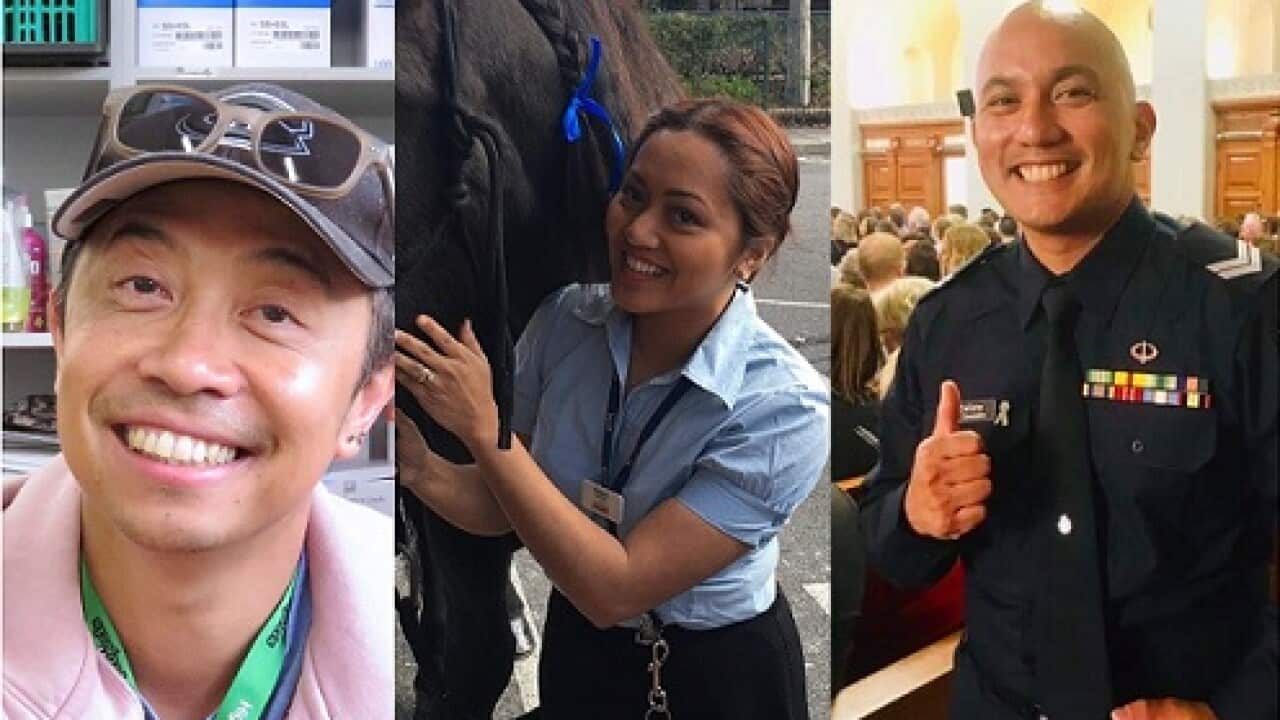 (L-R) Chito Javier, Rowena Hansen, Jaycee Calixto