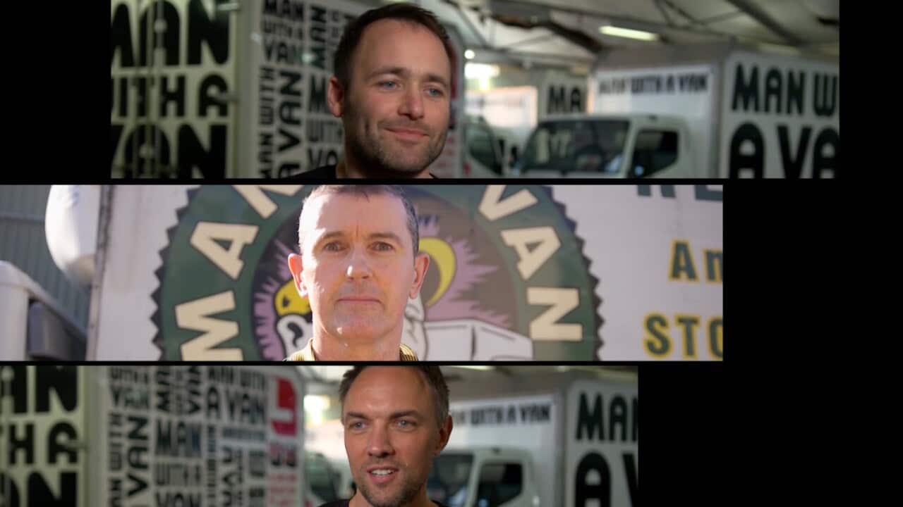 Trademarking helped Michael Cummins (middle) when Tim Bishop and James Bowden expanded their business to Sydney with the same name.