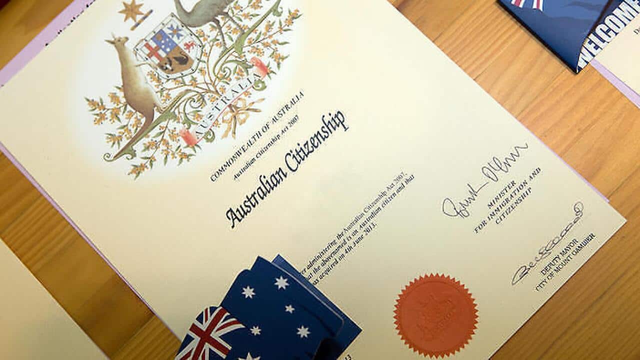 Certificato di cittadinanza australiana