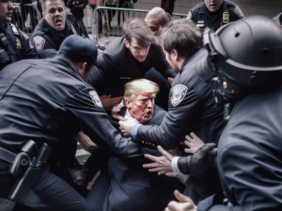 One of the AI faked images of Trump on Twitter (SBS).jpg