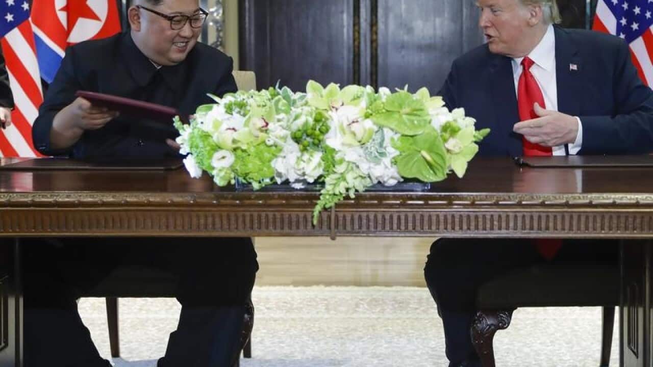 Kim Jong-un and Donald Trump