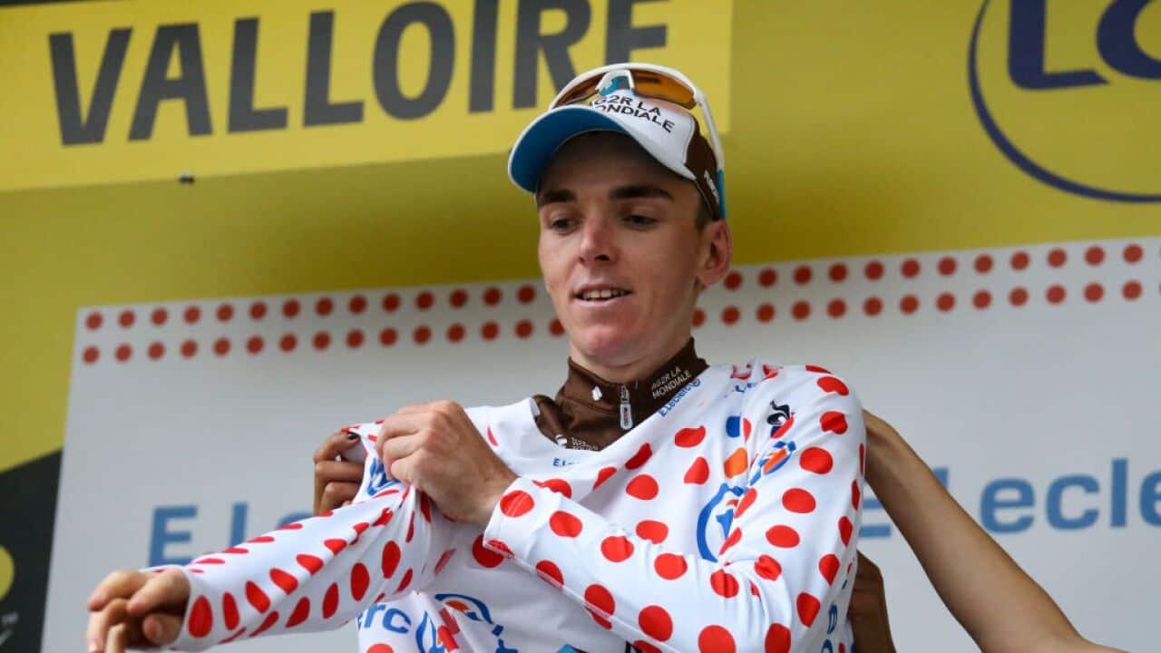 Romain Bardet said he hopes to take the dots to Paris as a way to salvage his 'disastorous' Tour de France (Getty)