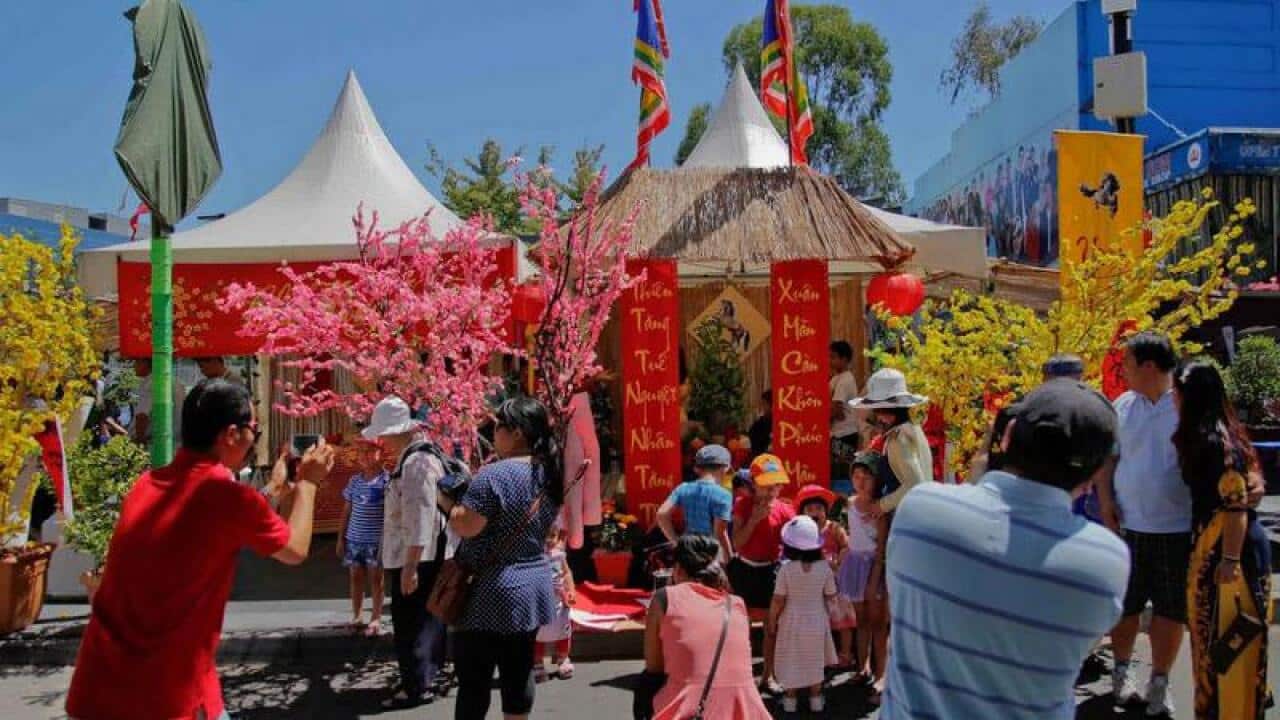 Vườn hoa xuân với mai đào khoe sắc của Hội Tết Bankstown