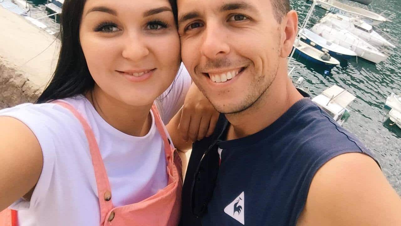 Rusana Khamidullina and her fiance