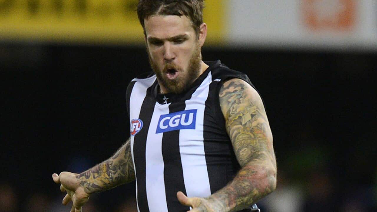 Collingwood Magpies player Dane Swan