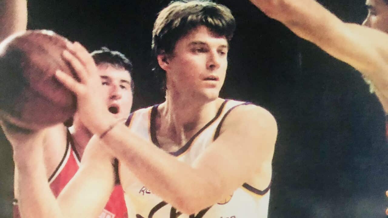 Brad Dalton in his younger days as a Sydney Kings mainstay