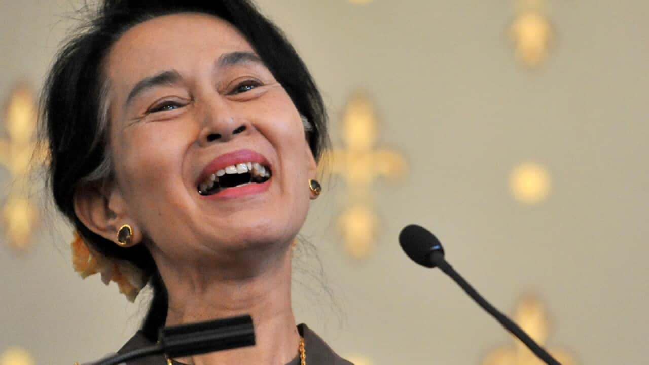Myanmar opposition leader Aung San Suu Kyi