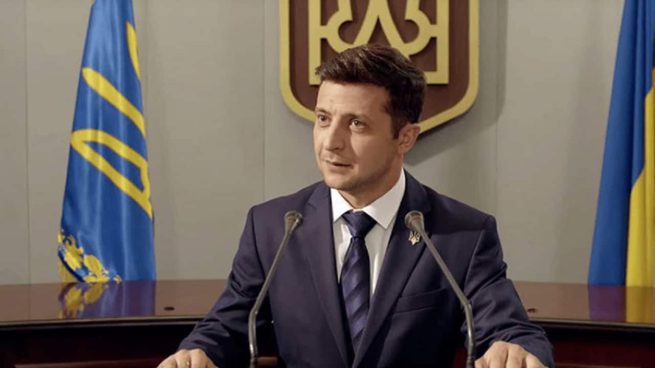 Volodymyr Zelensky has taken a lead in the polls.