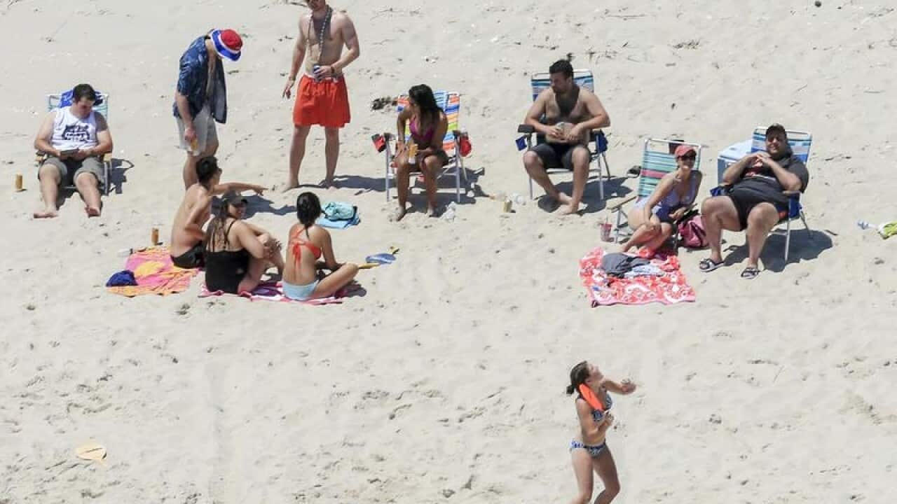 Chris Christie uses the beach with his family and friends