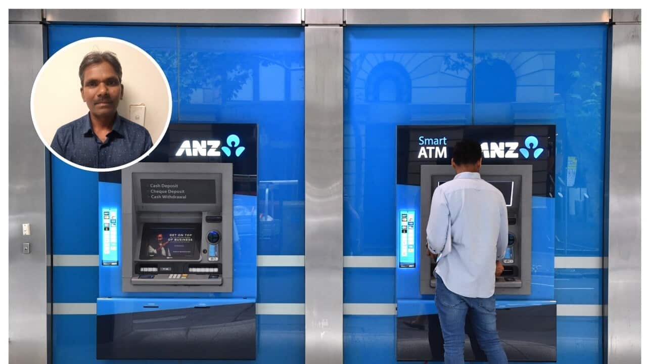 A customer uses a Australia and New Zealand Banking Group Limited (ANZ) automatic teller machine in Sydney