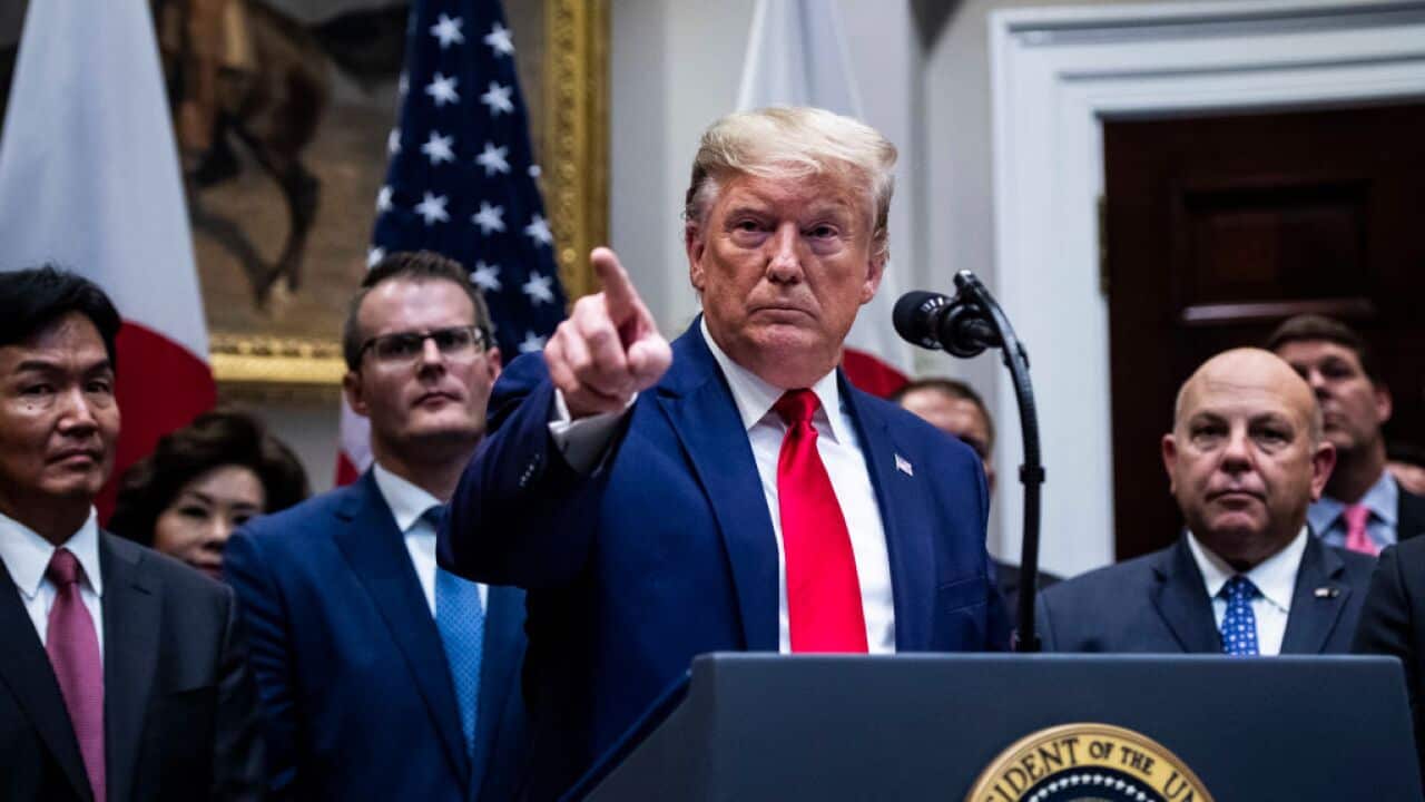 President Donald J. Trump speaks during a signing ceremony at the White House on Monday, Oct 07, 2019