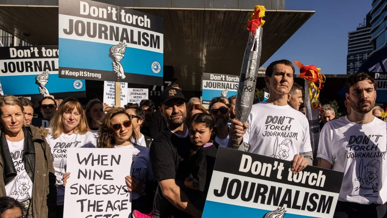 NINE NEWSPAPERS STRIKE MELBOURNE