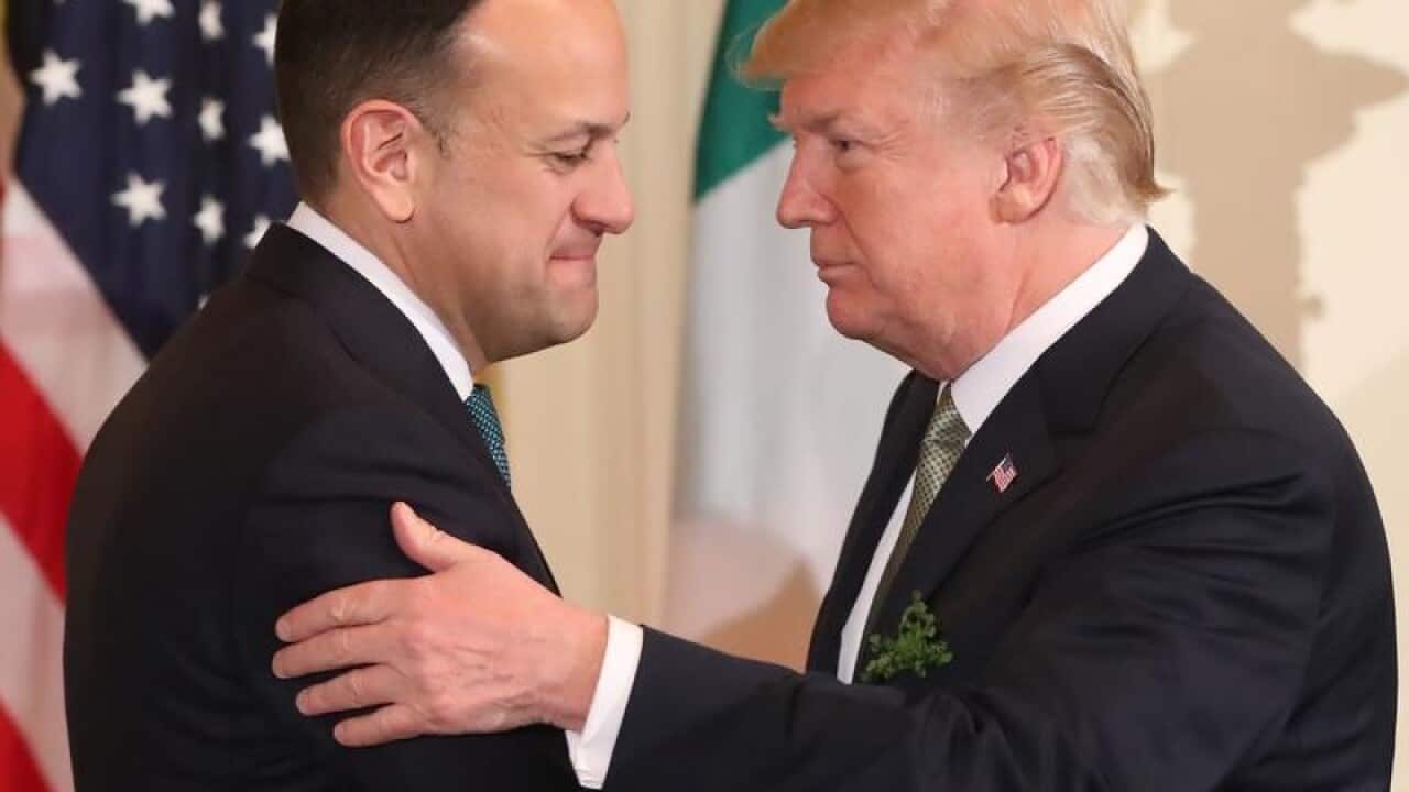 Leo Varadkar and Donald Trump
