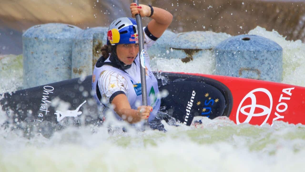 Jessica Fox at the Australian Open canoe championships in Penrith