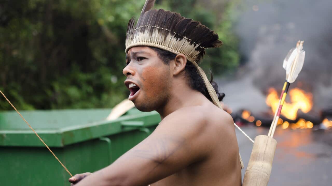 General Strike Brazil - Indigenous Protest