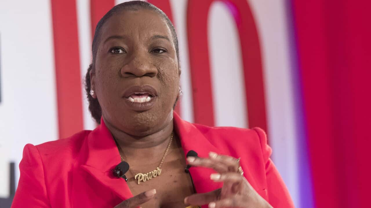 Activist Tarana Burke speaks during the during the TIME 100 Summit, April 23, 2019,