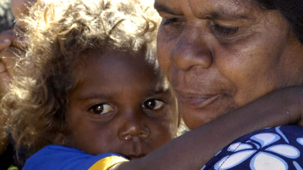 Aboriginal mother and child
