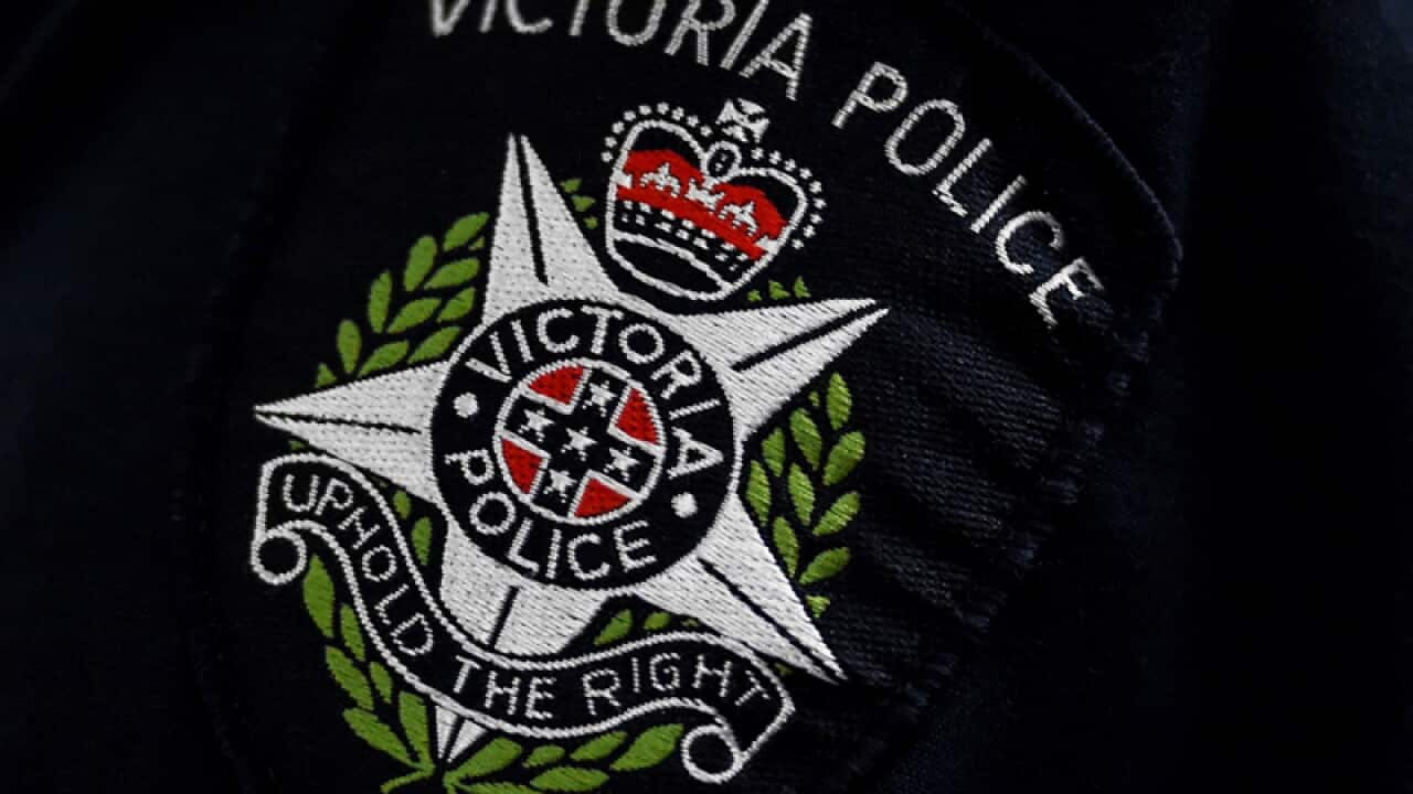 A Victoria Police logo