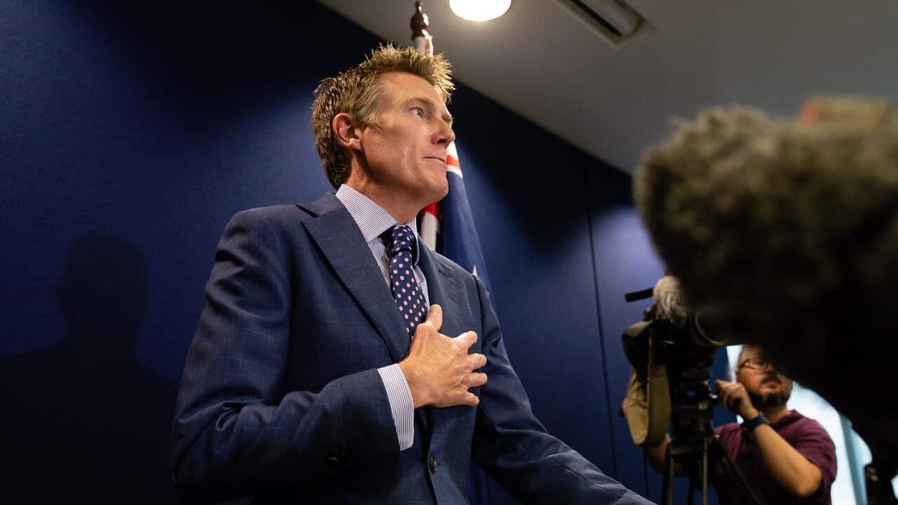 Attorney-General Christian Porter addresses media in Perth