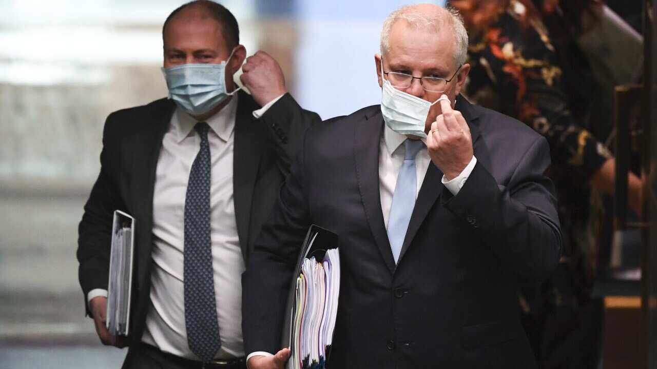 Prime Minister Scott Morrison and Treasurer Josh Frydenberg.