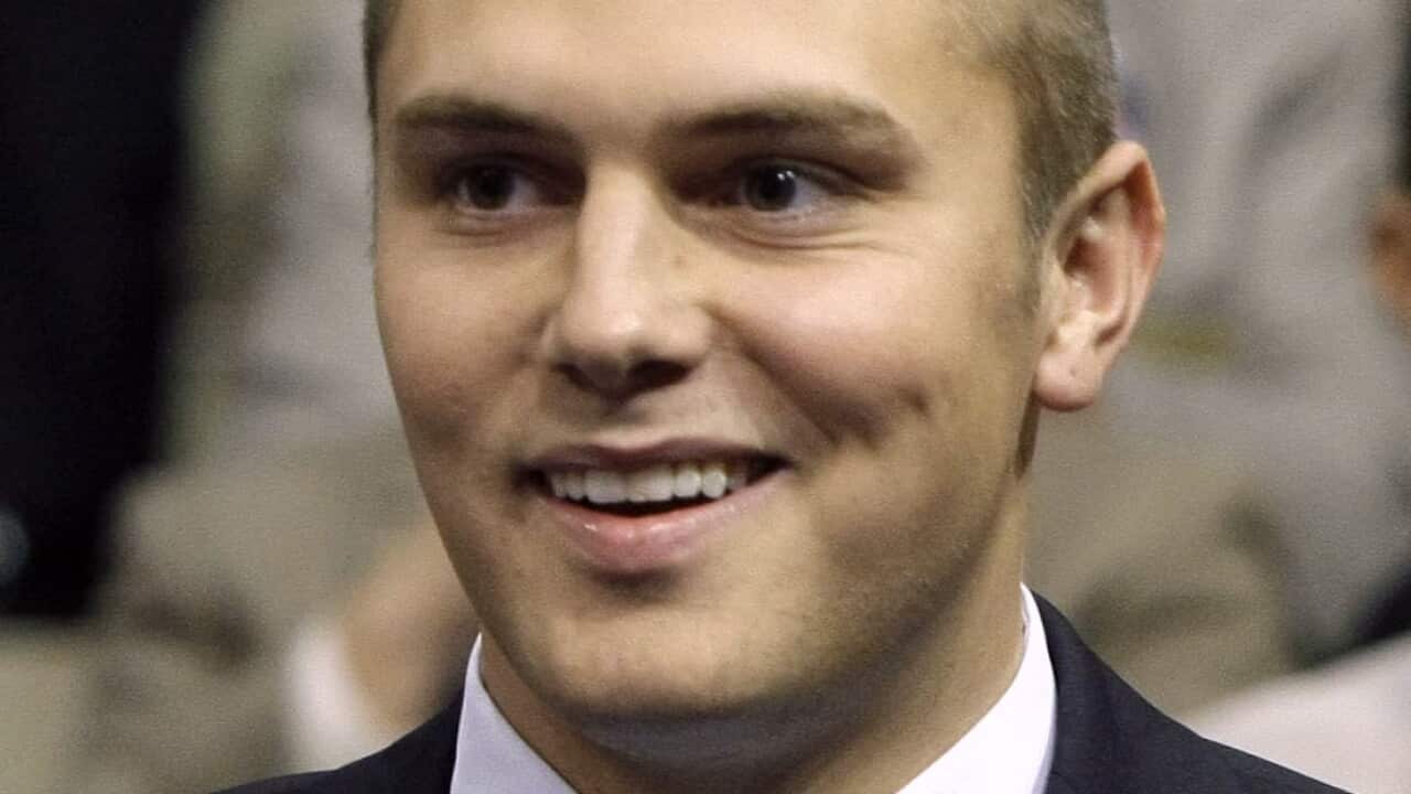 File photo of Track Palin, son of Republican vice presidential candidate Alaska Gov. Sarah Palin