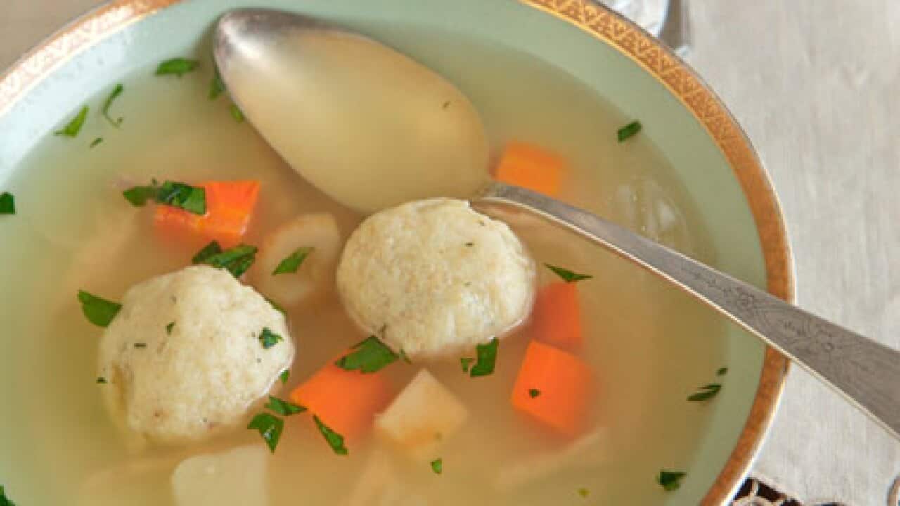 Matzo ball soup