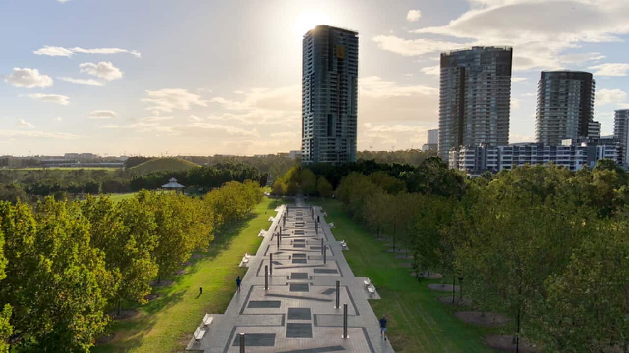 The Opal Tower is seen at Olympic Park in Sydney, Saturday, January 14, 2018.