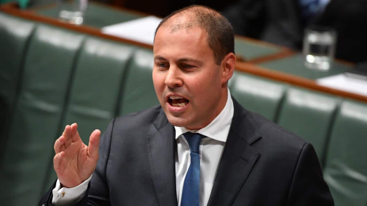 Minister for Environment Josh Frydenberg during Question Time in the House of Representatives at Parliament House in Canberra, Monday, Feb. 13, 2017. (AAP Image/Mick Tsikas) NO ARCHIVING