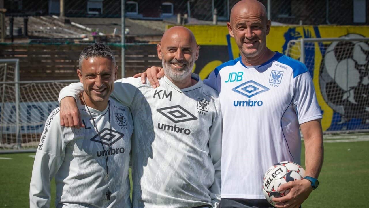 Luciano Trani, left, Kevin Muscat
